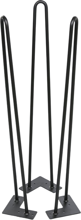 B2B Partner Tischgestell SPIDER, doppelt, 710 mm, schwarz