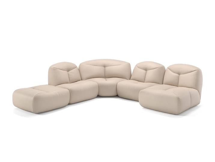 Stoff Wohnlandschaft MOLISE Designersofa Ecksofa