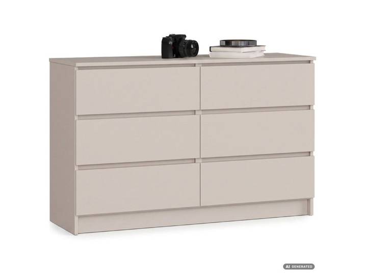 Commode K120 Cachemire 120 cm 6 tiroirs 120x40x77 cm