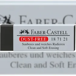 FABER-CASTELL Faber Castell Radierer Dust-free 63x22x11 mm schwarz Kunstst