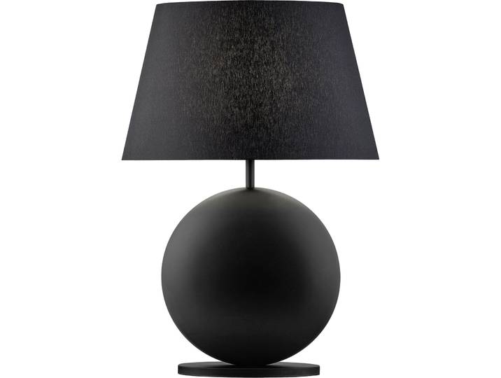 Designer-Tischlampe Bankamp Nero E27 schwarz H 51 cm - Material: Metall/ Stoff