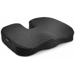 KENSINGTON Kühlgel Sitzkissen Premium Ergonomische Form schwarz