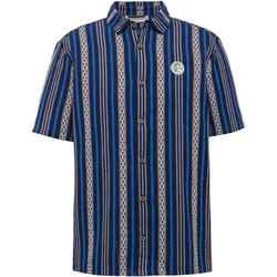 O'NEILL ORIGINALS JACQUARD Kurzarmhemd Herren | Gr. M | blau - blau