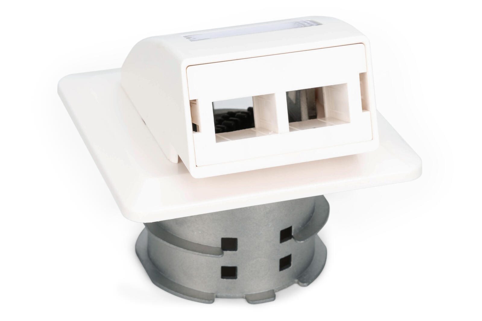 Digitus FTTH Glasfaser Unterputz-Wandanschlussdose, für SC/LC-Adapter DN-93201