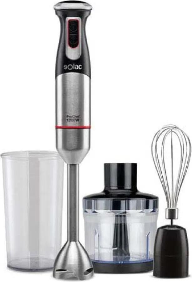 Solac BA5609 Pro Chef staafmixer-set, 1200W, roestvrij staal