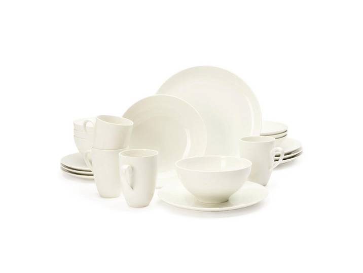 Seltmann Weiden Kombiservice Savona uni, Creme, Keramik, 20-teilig, 350 ml, 39.4x29.6x28.6 cm, Essen & Trinken, Geschirr, Geschirr-Sets, Kombiservice