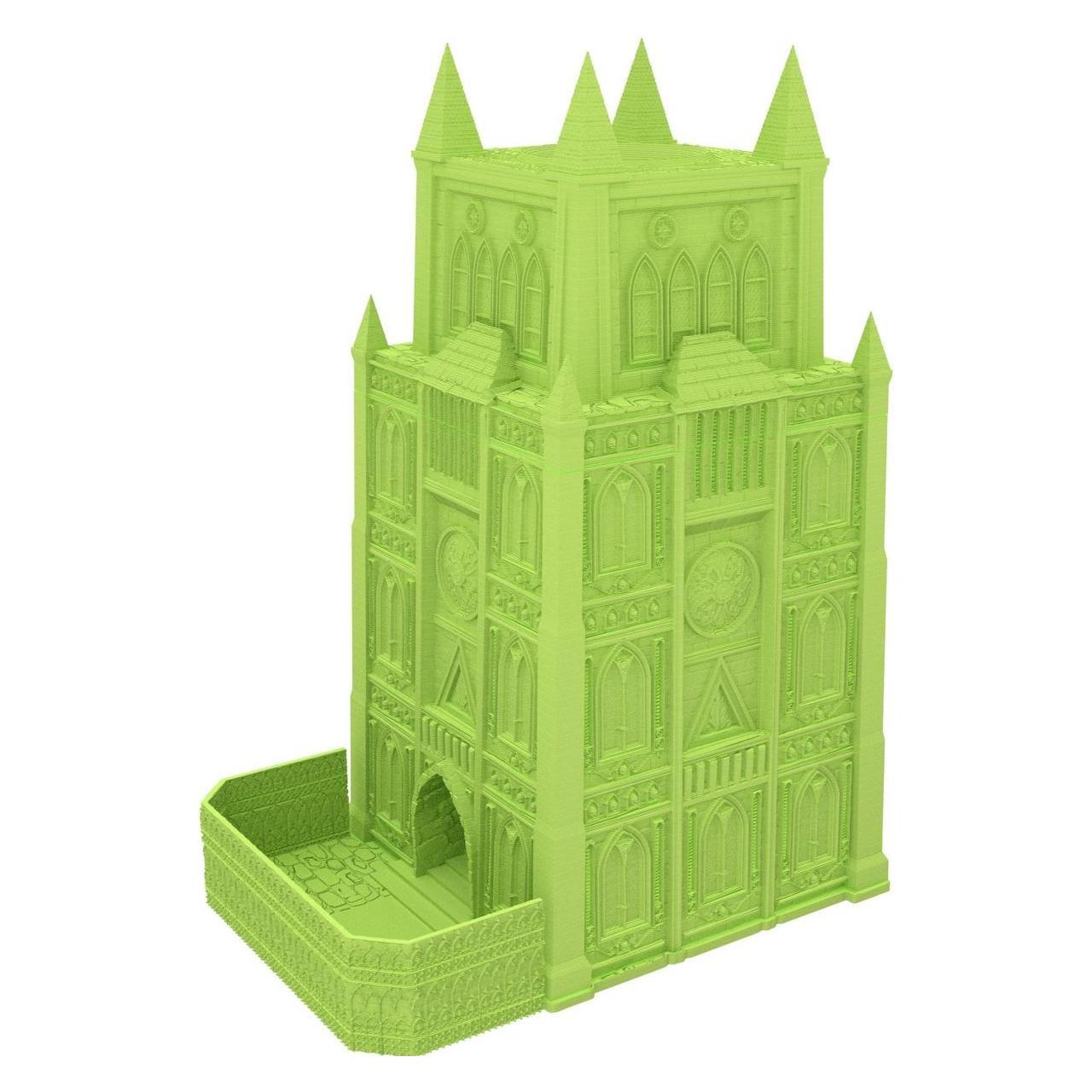Feldherr Fates End Dice Tower Garrison grün, 3D gedruckt, abnehmbares Dach (Kunststoff) (376939)