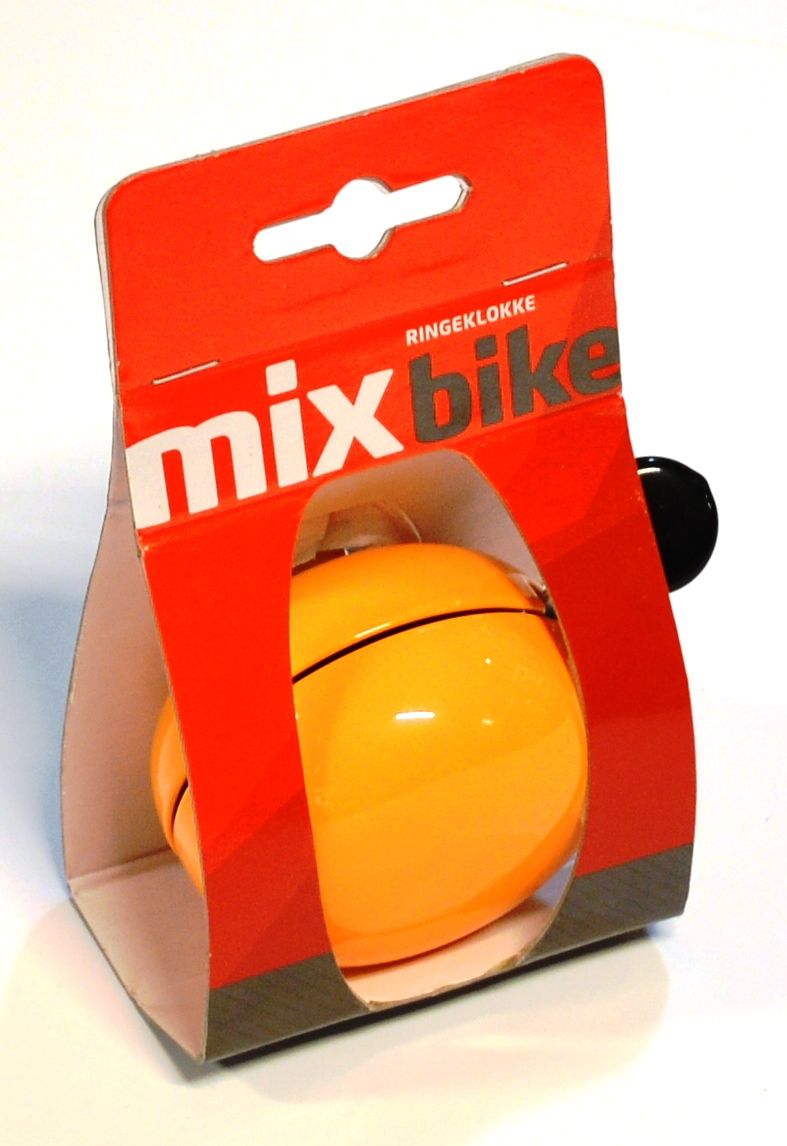Mixbike Ding Dong Cykelklokke Orange Ø6 Cm
