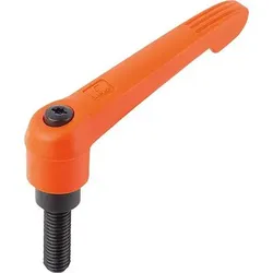 KLEMMHEBEL GR.2 M08X50, KUNSTSTOFF ORANGE RAL2004, KOMP:STAHL - orange