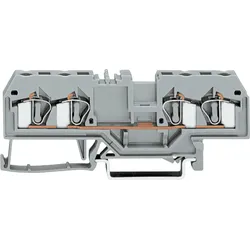 WAGO 281-652 - 4-Leiter-Durchgangsklemme, 4 mm2, grau