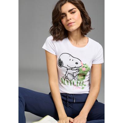 T-Shirt KANGAROOS, Damen, Gr. 44/46, weiß, Feinripp, Obermaterial: 100% Baumwolle, figurbetont hüftlang, Rundhals, abgesteppte Kante, Shirts T-Shirt, figurbetonte Passform, Kurzarm, hüftlanger Schnitt