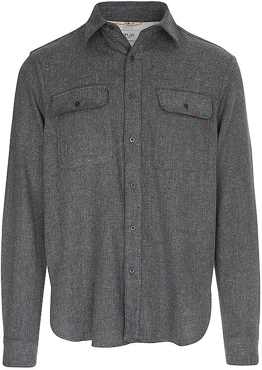 REPLAY Overshirt  grau   XXL XXL