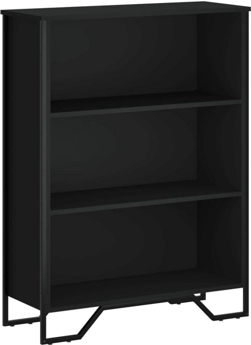 Stijlvolle rechte houten boekenkast voor in de woonkamer of het thuiskantoor