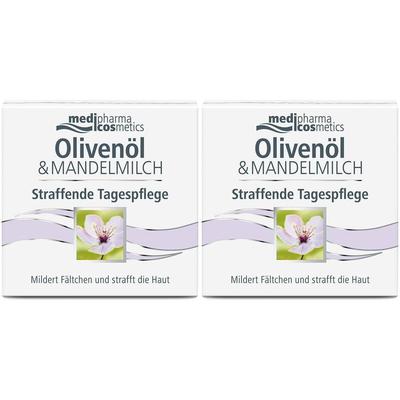 Oliven-Mandelmilch straffende Tagespflege 2x 2x50 ml Tagescreme