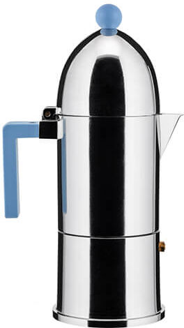 Alessi La Cupola 6 Cup Espresso Maker Blue