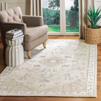 SAFAVIEH Handmade Micro-Loop Heidegunde Wool Rug
