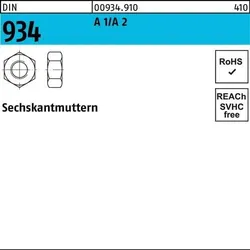 Sechskantmutter DIN 934 M2,3 A1/A2 500 Stück