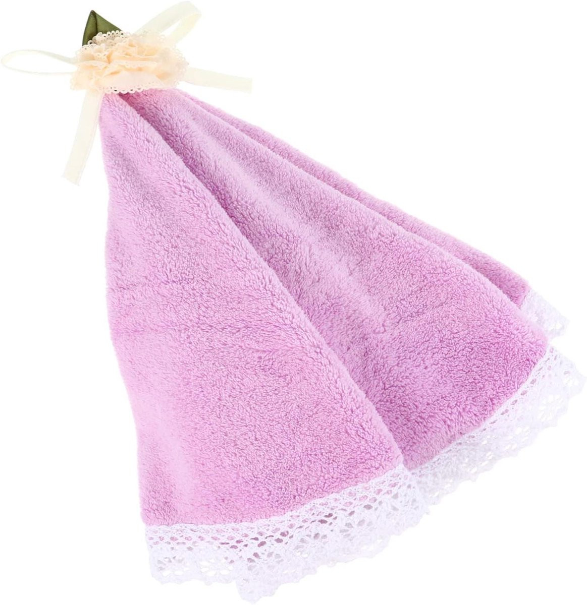 Paarse hangende handdoek voor de keuken, 50 x 50 cm