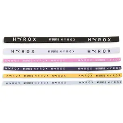 6er Pack PUMA x Hyrox Haarbänder 03 - puma black/puma white/electric orchid/dazzling yellow/lucite