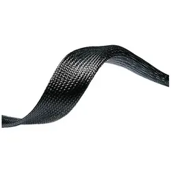 HellermannTyton, Kabelschutz + Kabelführung, Geflecht-Schlauch HEGP 15mm schwarz (Kabelschlauch, 500 cm)