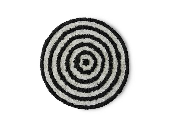 HKliving - runde Badezimmermatte, Ø 120 cm, monochrome