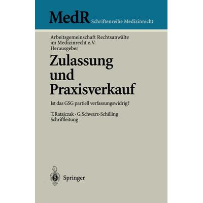 Zulassung und Praxisverkauf, Taschenbuch von , Springer Berlin, 978-3-540-63502-4