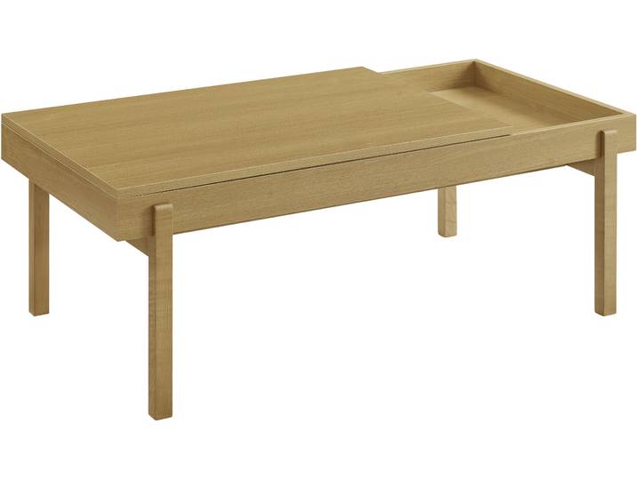 Couchtisch GOODPRODUCT Norwin , natur, natur, B:120cm H:45cm T:60cm, Tische, Couchtisch, Melaminoberfläche und robustes Gestell aus Eschenholz
