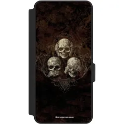 Nivocase Klapphülle für Xiaomi Redmi Note 14 5G Handyhülle aus Kunst Leder NIVOflip schwarz Art Gothic (Xiaomi Redmi Note 14 5G), Smartphone Hülle, Schwarz