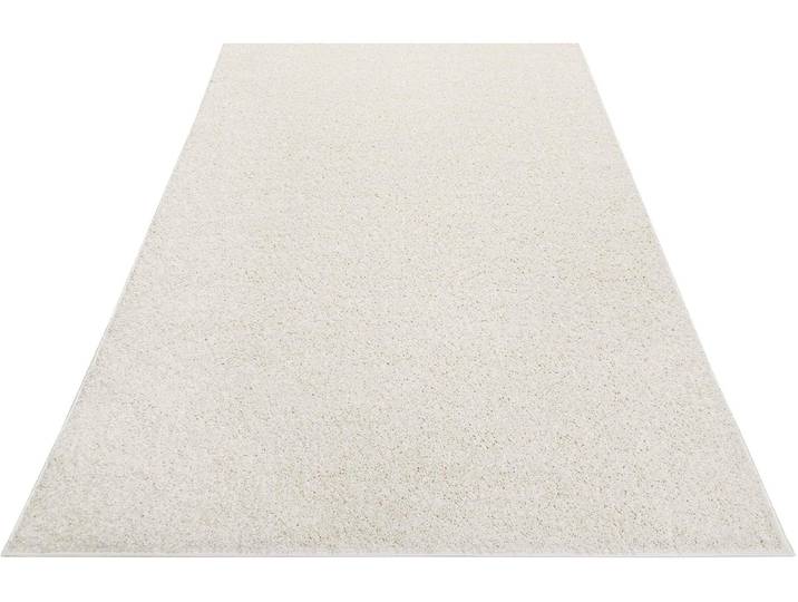 Hochflor-Teppich ESPRIT Whisper Shag ESP-9977 , weiss (weiß,creme), B:80cm H:30mm L:230cm, Polypropylen, Teppiche, Hochflor-Teppich, Läufer, uni, waschbar, mit Antirutschbeschichtung, Wohnzimmer