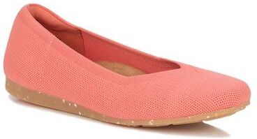 Women's Niki Stretch Knit Flat by Ros Hommerson in Coral (Size 7 N)