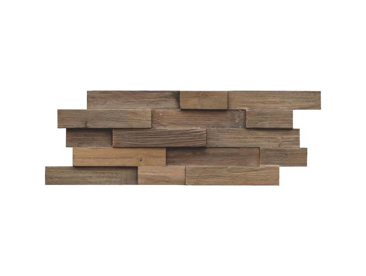 WANDVERKLEIDUNG FSC TEAK RECL. CHARRED