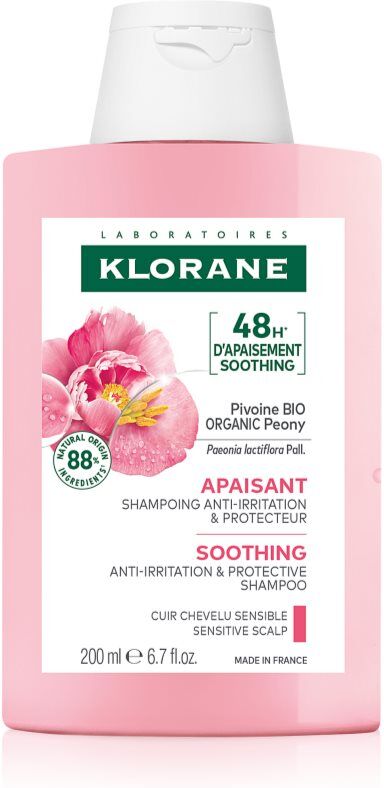 Klorane Peony Soothing Sensitive Hair Scalp Shampoo shampoing pour cuir chevelu sensible 200 ml
