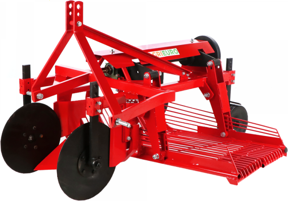 AgriEuro TOP-LINE Top Line DM 100 - Kartoffelroder mit Seitenauswurf für Traktoren - Schwingsiebe - Für Traktoren mit Dreipunktaufnahme