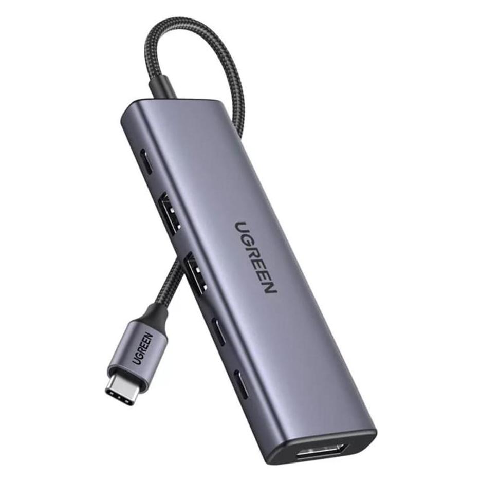 Ugreen - Docking Station CM511 (75586) - 6in1 Type-C - Gray (USB-C, 6 Ports) (75586)