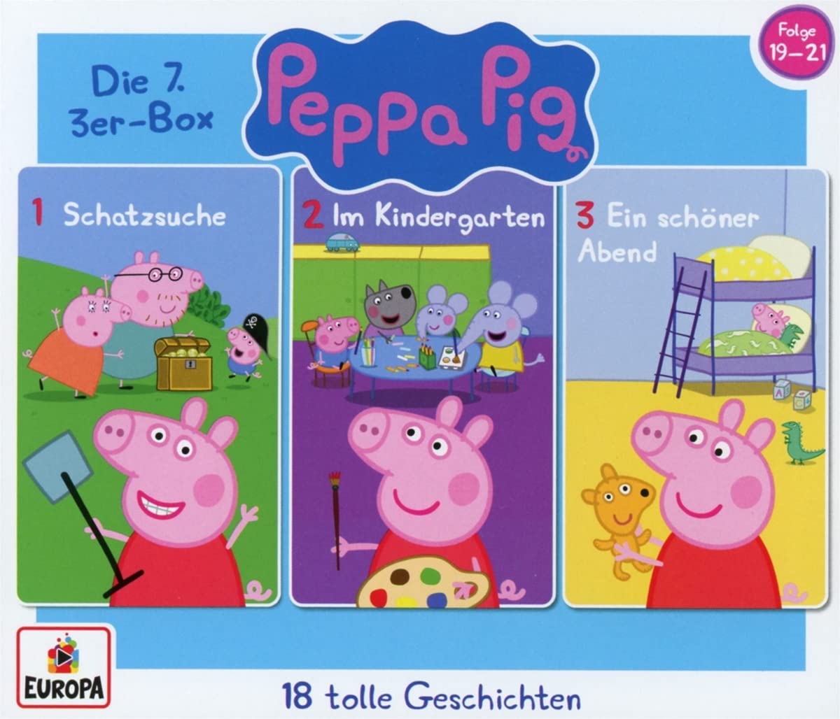 Peppa Pig Hörspiele - Sony Music Entertainment 7.3-Er-Box (Folgen 19,20,21) - Preis vom 12.10.2026 11:37:12 h