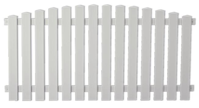TETZNERJENT LIGHTLINE Vorgarten Hochbogen 180 x 80/90 cm, weiß 08436953