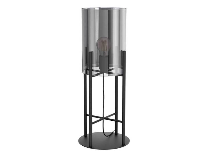 Eglo Tischleuchte, Schwarz, Metall, Glas, länglich, 56.5 cm, mit Schalter, Lampen & Leuchten, Innenbeleuchtung, Tischlampen, Tischlampen