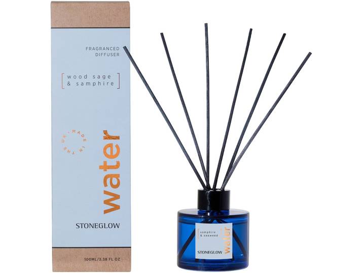 Stoneglow Raumduft Elements blau 100 ml - Material: Glas