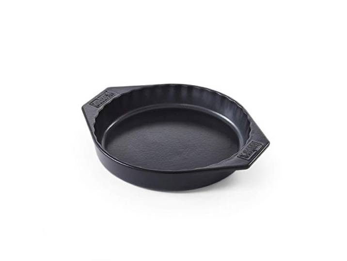 Weber Keramik-Backform (Ø 26cm), perfekt zum Grillen von Kuchen, Aufläufen & Desserts, spühlmaschinenfest, extrem hitzebeständig, einfach zu reinigen (antihaft), für alle Grills - Schwarz (17887)