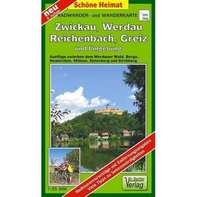 Radwander- und Wanderkarte Wälder um Zwickau, Werdau, Reichenbach, Greiz und Umgebung, Sonstige von Verlag Barthel, Barthel, A, 978-3-89591-064-7