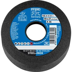 PFERD TOOLS Schleiftopf ETT Leistungslinie SG STEELOX für Stahl/Edelstahl - 63417122