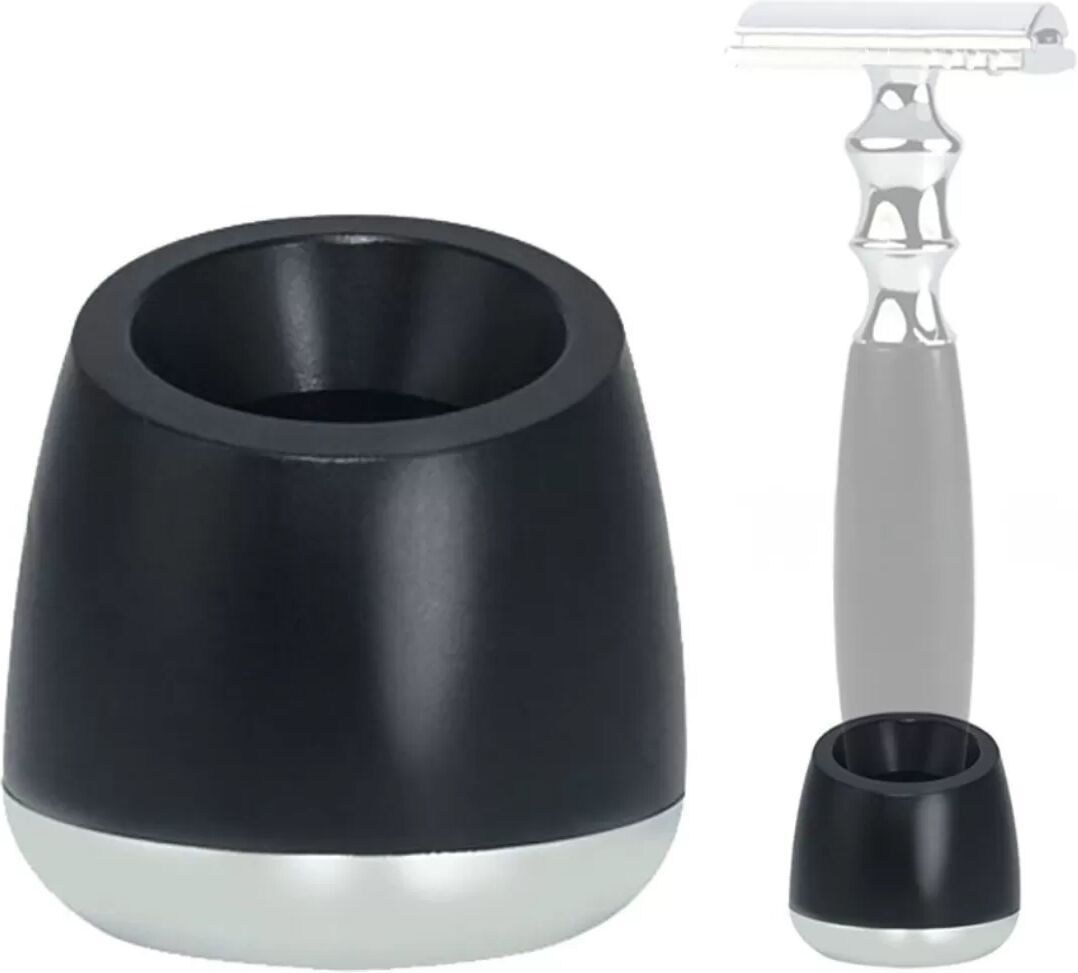INF Support de Rasoir Incliné - Support de Rasoir en Alliage d'Aluminium Premium pour la Plupart des Rasoirs Manuels Le noir