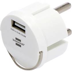 Brennenstuhl Brennenstuhl 1508110, USB, Weiß, IP44, 2,4 A, 5 V, 2,4 A USB Ladegerät 12 W 1x USB-A Weiß Innenbereich