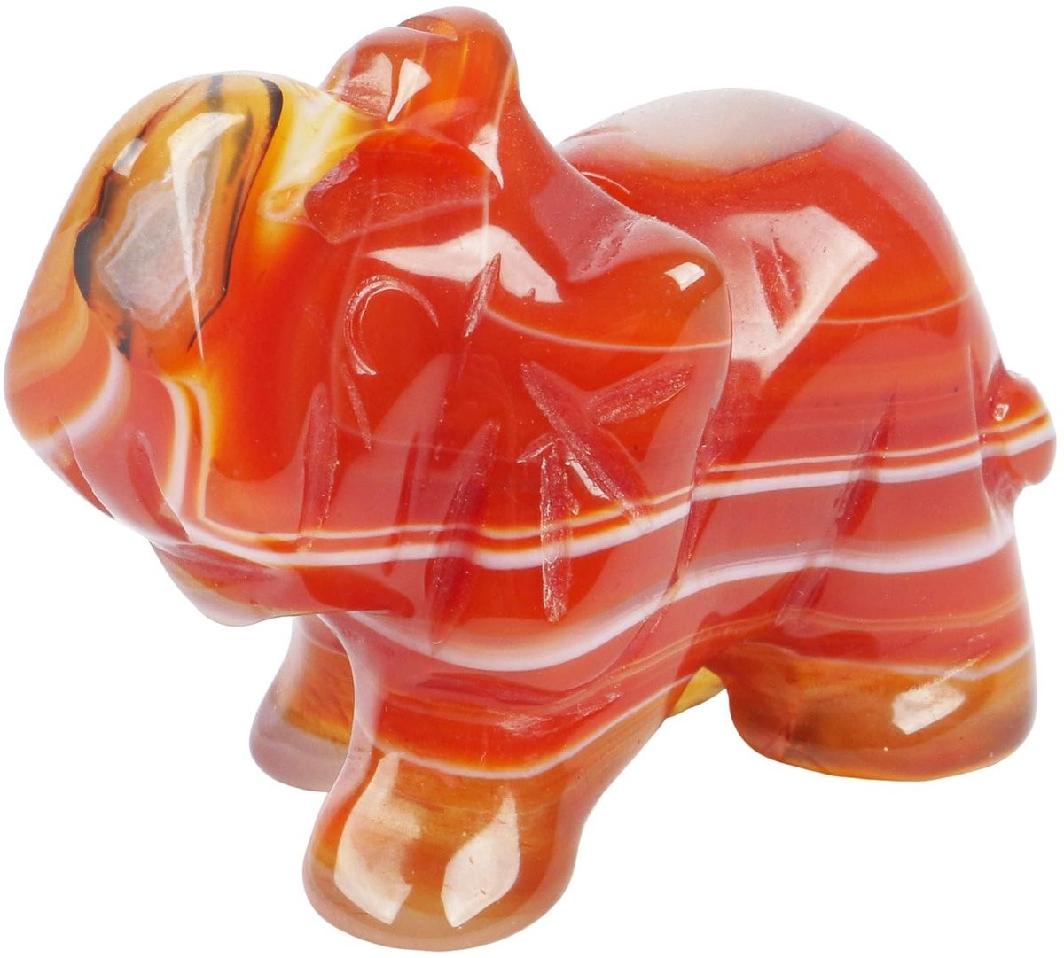 Solidchoice - Handgegraveerd Kristallen Olifant Beeldje voor Decoratie