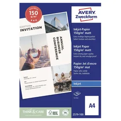 AVERY Zweckform Fotopapier Superior Inkjet DIN A4 matt 150 g/m2