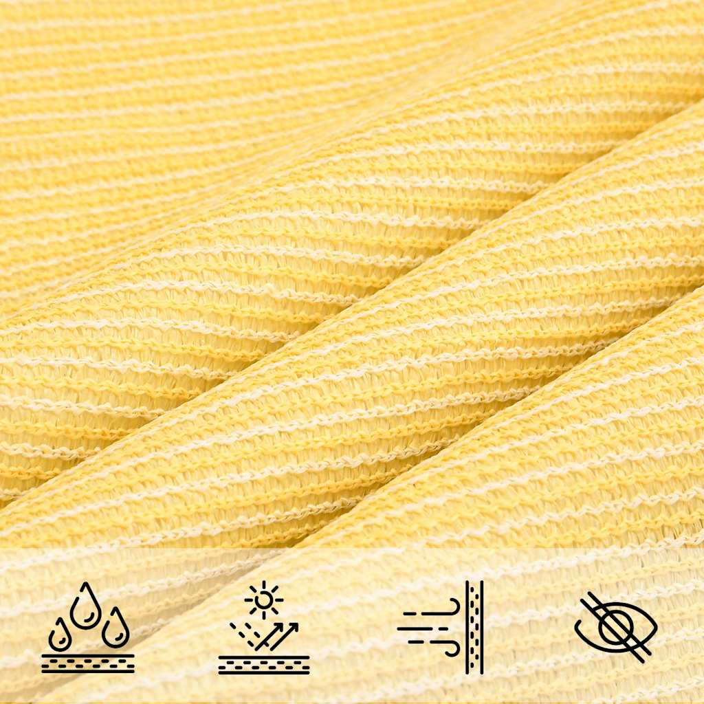 vidaXL Voile d'ombrage 160 g/m² Beige 6x6 m PEHD