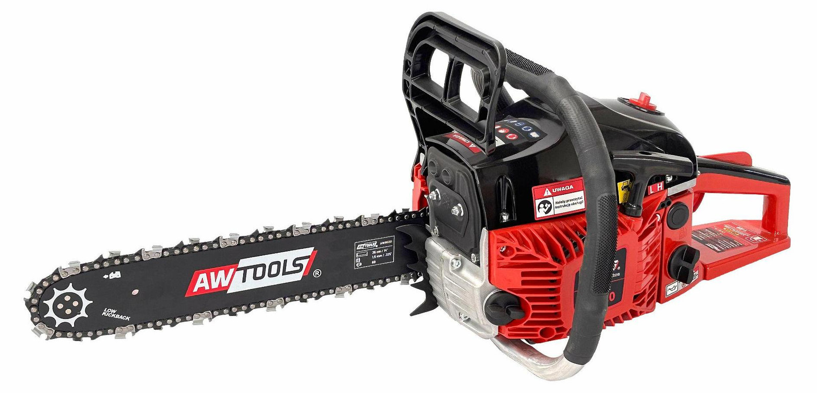 AWTools Benzinemotorzaag met 3,0 pk en 35 cm zaagblad