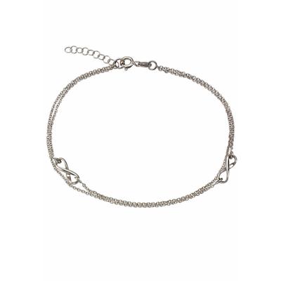 Fußkette FIRETTI "Schmuck Geschenk Silber 925 Körperschmuck Ankerkette", silber (silber, 925), Fußketten, Damen, Silber 925 (Sterlingsilber)