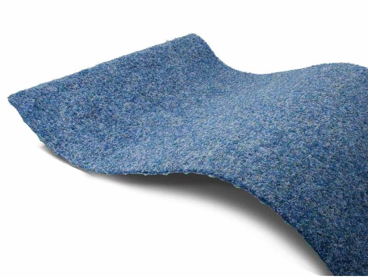 Kunstrasen GREEN, Gesamthöhe 7,5 mm, Made in Netherlands , blau, B:133cm L:300cm, Polypropylen (PP), PRIMAFLOR-IDEEN IN TEXTIL, Teppiche, Kunstrasen, Rasenteppich, blau, mit Drainage-Noppen