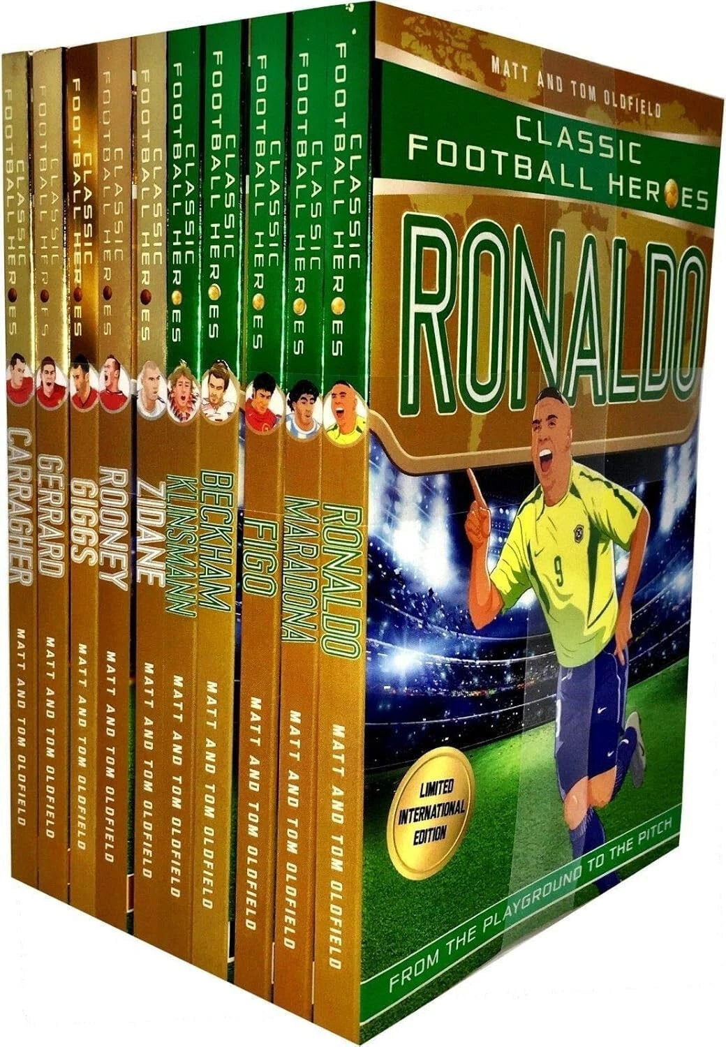Dino Books Ultimate and Classic Football Heroes Collection 20 Books Set Pack Kane, Neymar, Ronaldo, Hazard, Lukaku, Messi, Bale, Aguero, Coutinho, Sanchez, Ronal